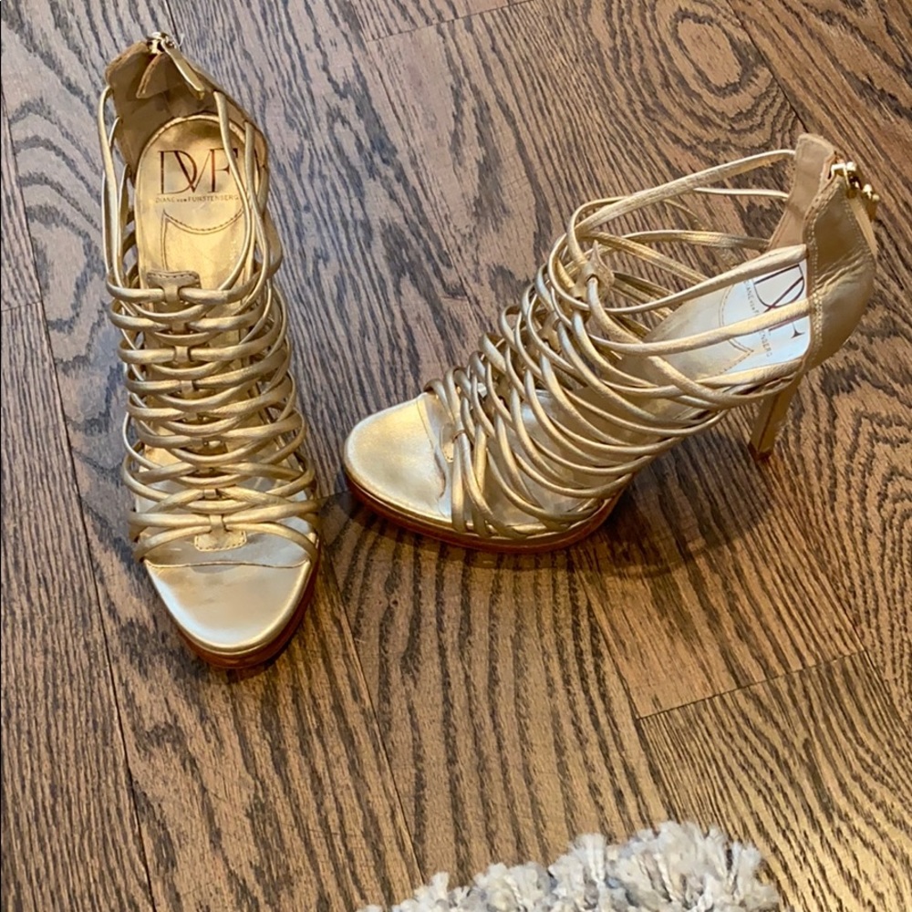 Diane Von Furstenberg gladiator heels